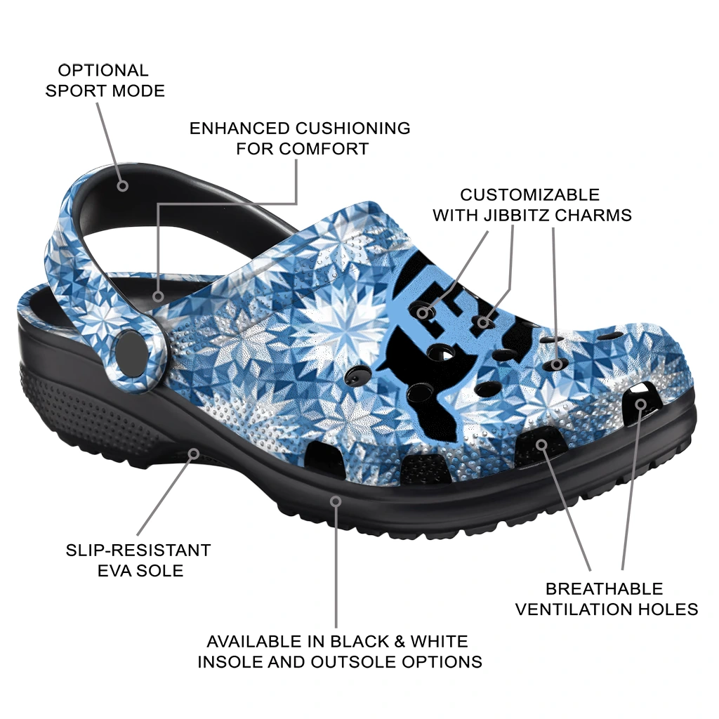 customized colorado buffaloes snowflake mosaic clogs new arrival customized colorado buffaloes snowflake mosaic clogs new arrival