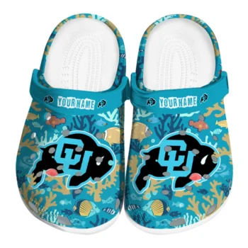 customized colorado buffaloes tropical fish ocean clogs best selling