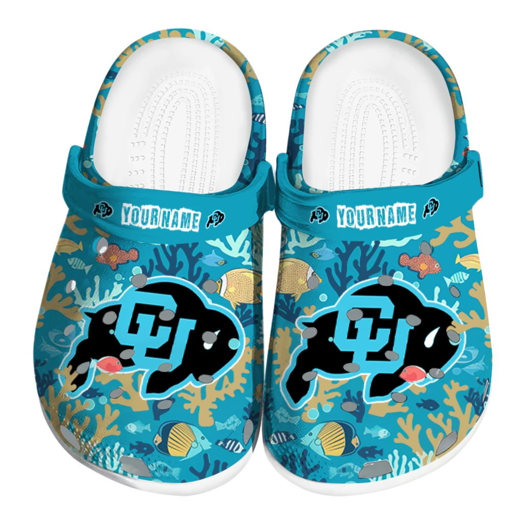 customized colorado buffaloes tropical fish ocean clogs best selling customized colorado buffaloes tropical fish ocean clogs best selling