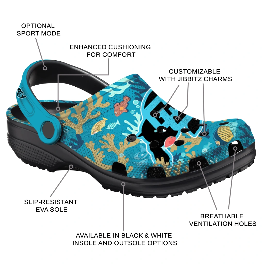 customized colorado buffaloes tropical fish ocean clogs new arrival customized colorado buffaloes tropical fish ocean clogs new arrival