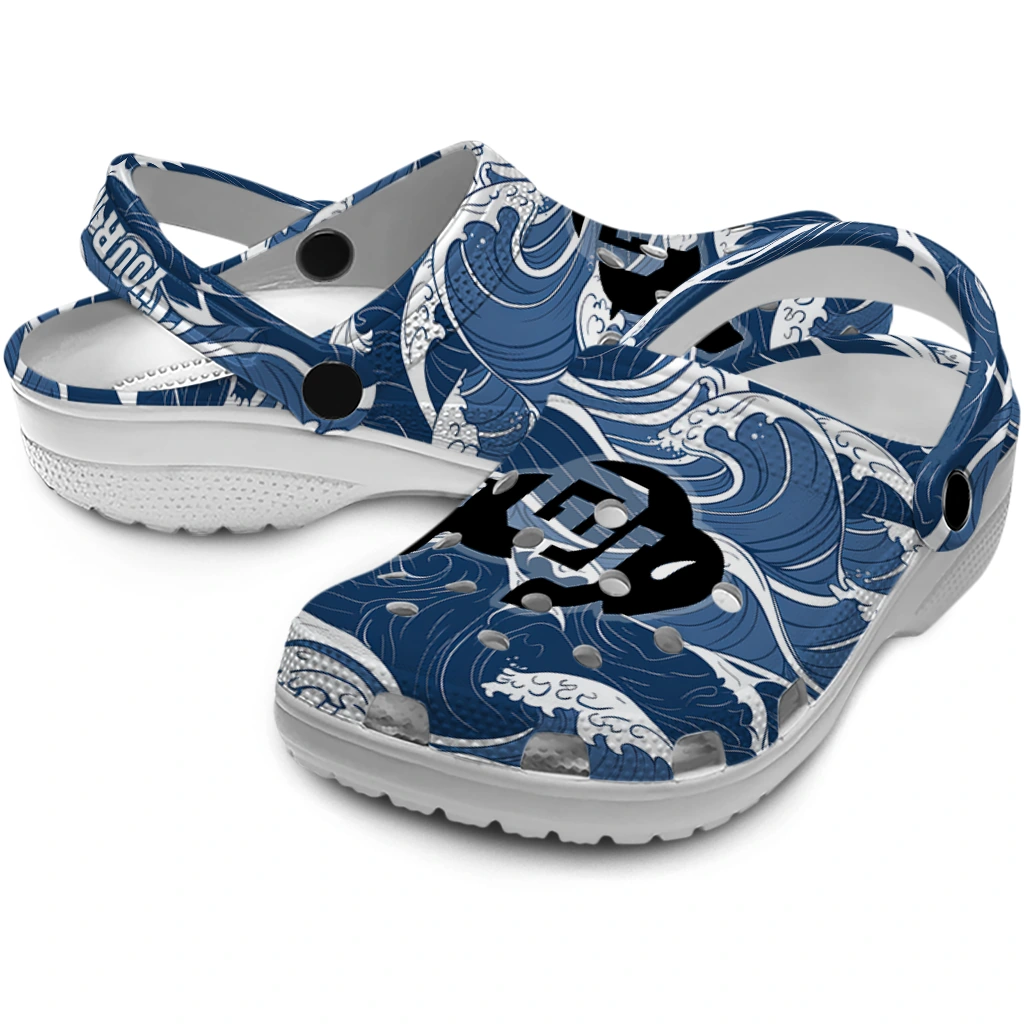 customized colorado buffaloes wave flow clogs high quality customized colorado buffaloes wave flow clogs high quality