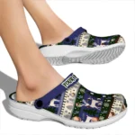 customized colorado rockies christmas motif clogs best selling