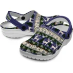 customized colorado rockies christmas motif clogs best selling