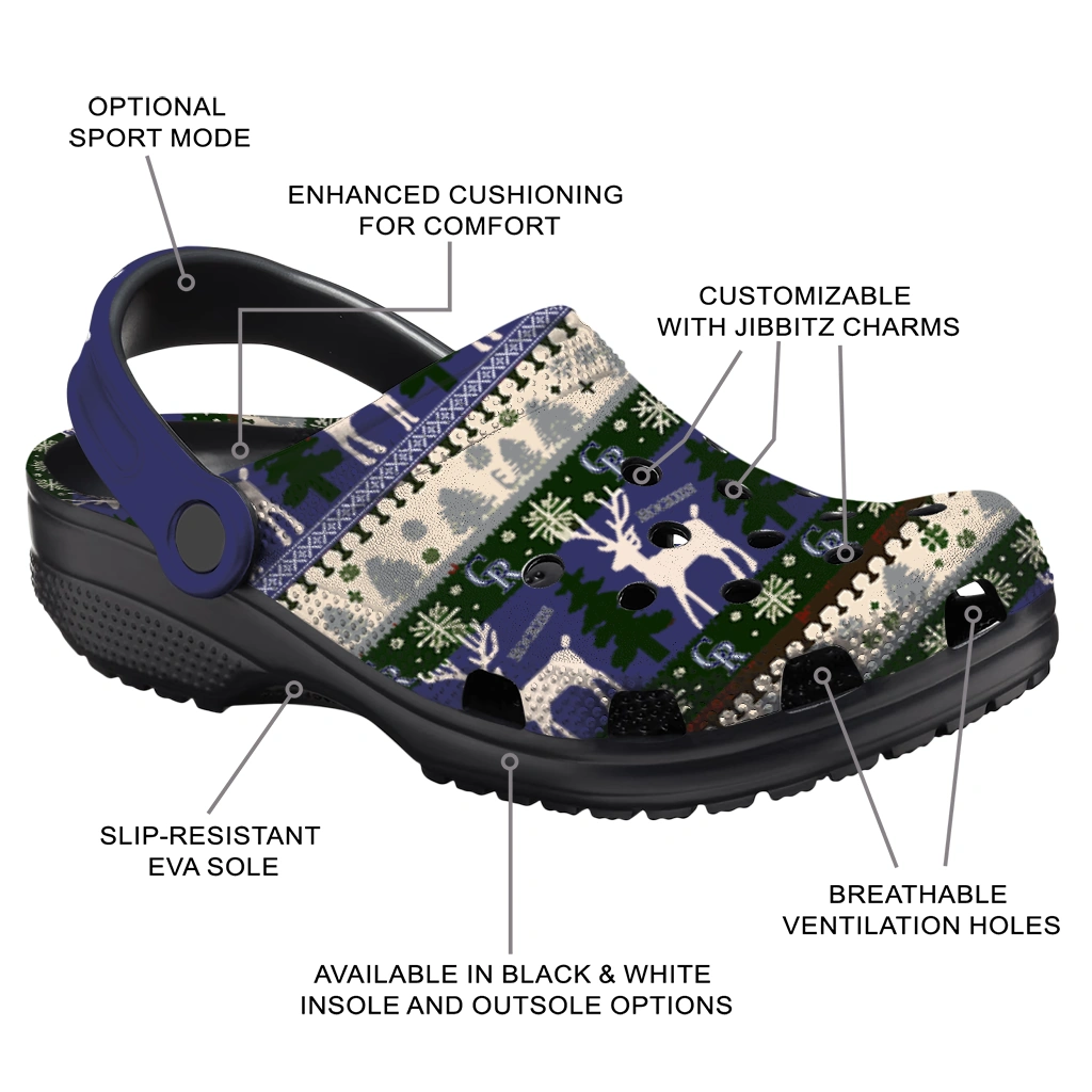 customized colorado rockies christmas motif clogs new arrival customized colorado rockies christmas motif clogs new arrival