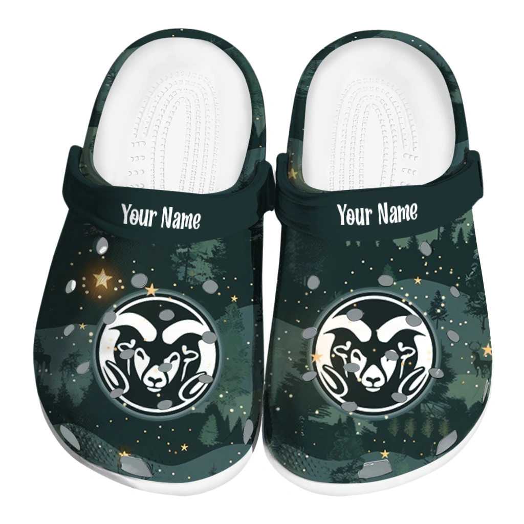 customized colorado state rams deer nightscape clogs best selling customized colorado state rams deer nightscape clogs best selling