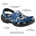 customized columbus blue jackets wave flow clogs best selling