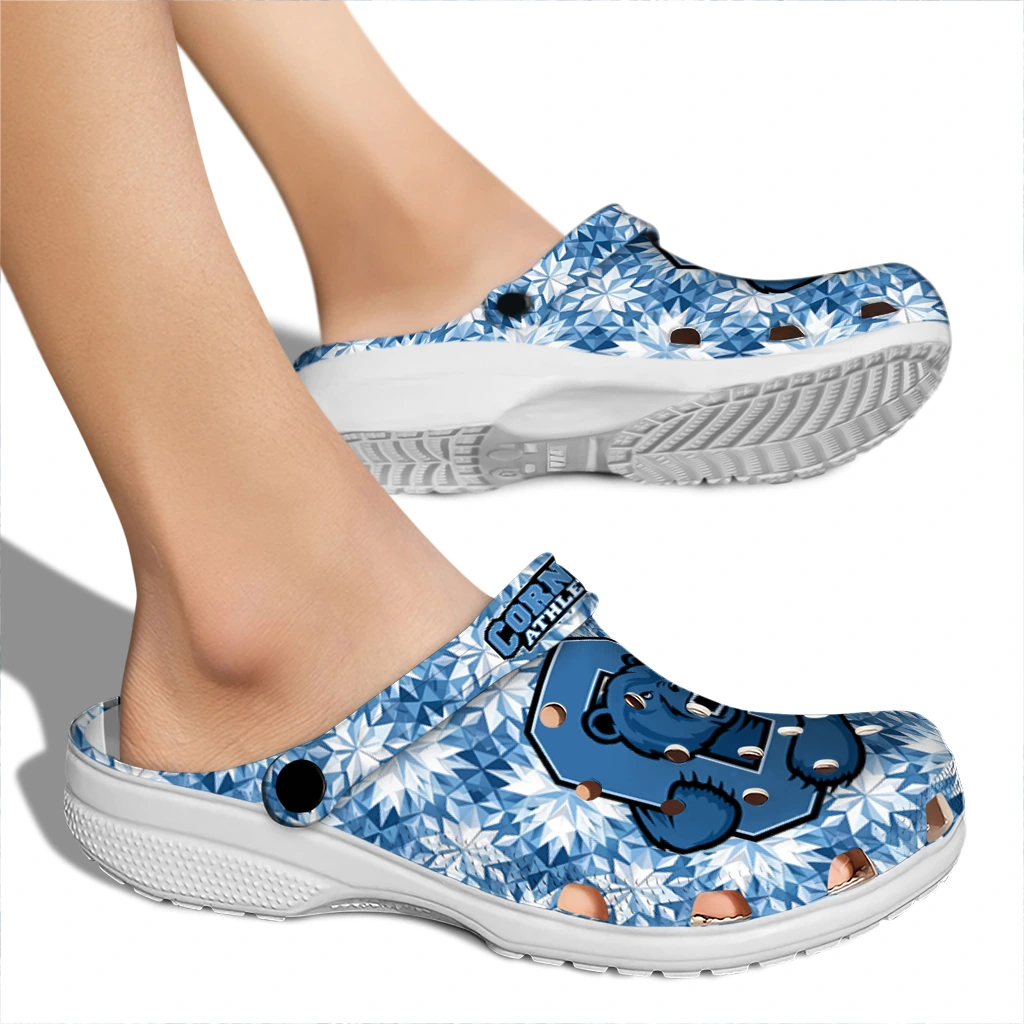 customized cornell big red snowflake mosaic clogs fashion forward customized cornell big red snowflake mosaic clogs fashion forward