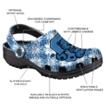 customized cornell big red snowflake mosaic clogs best selling