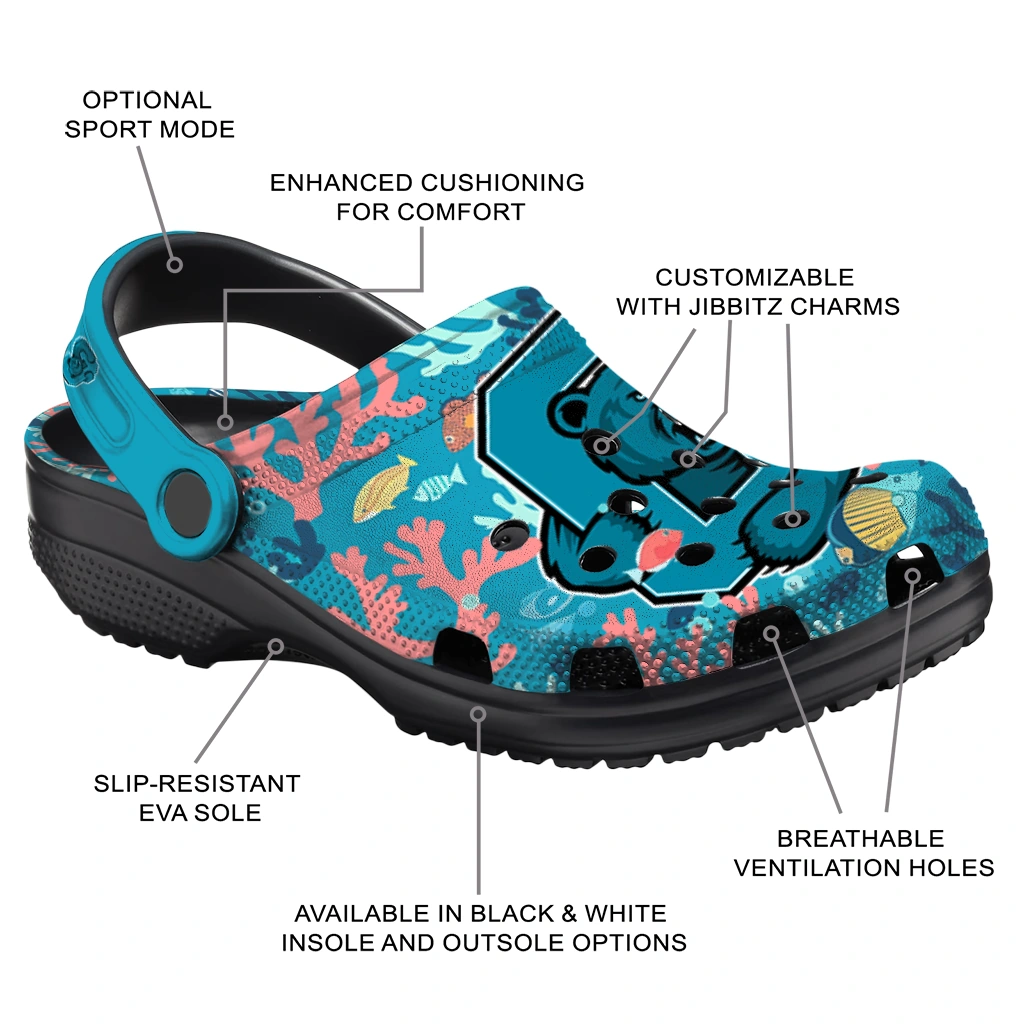 customized cornell big red tropical fish ocean clogs new arrival customized cornell big red tropical fish ocean clogs new arrival