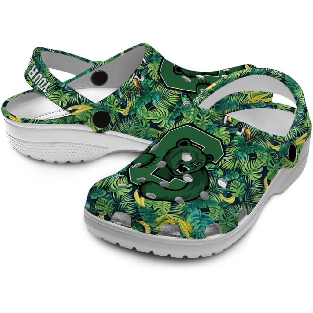 customized cornell big red tropical leaves clogs high quality customized cornell big red tropical leaves clogs high quality