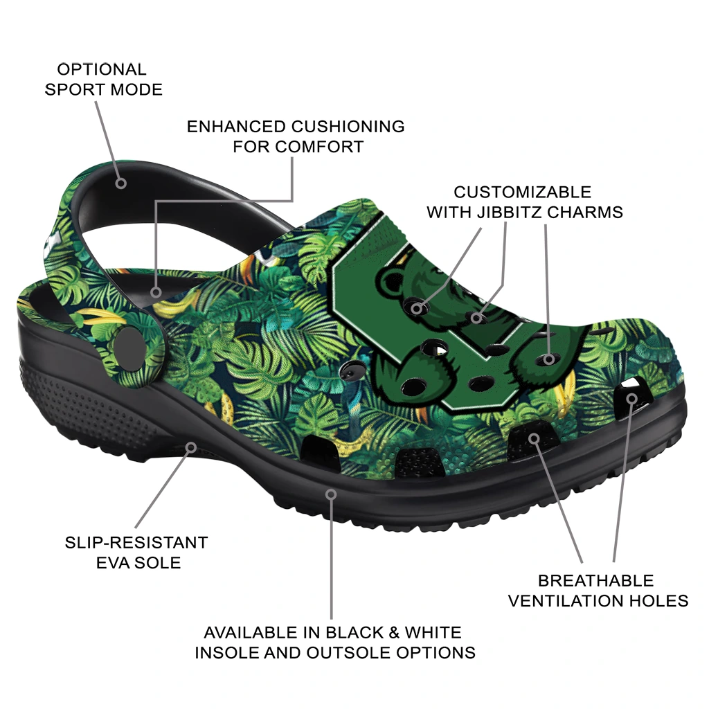 customized cornell big red tropical leaves clogs new arrival customized cornell big red tropical leaves clogs new arrival