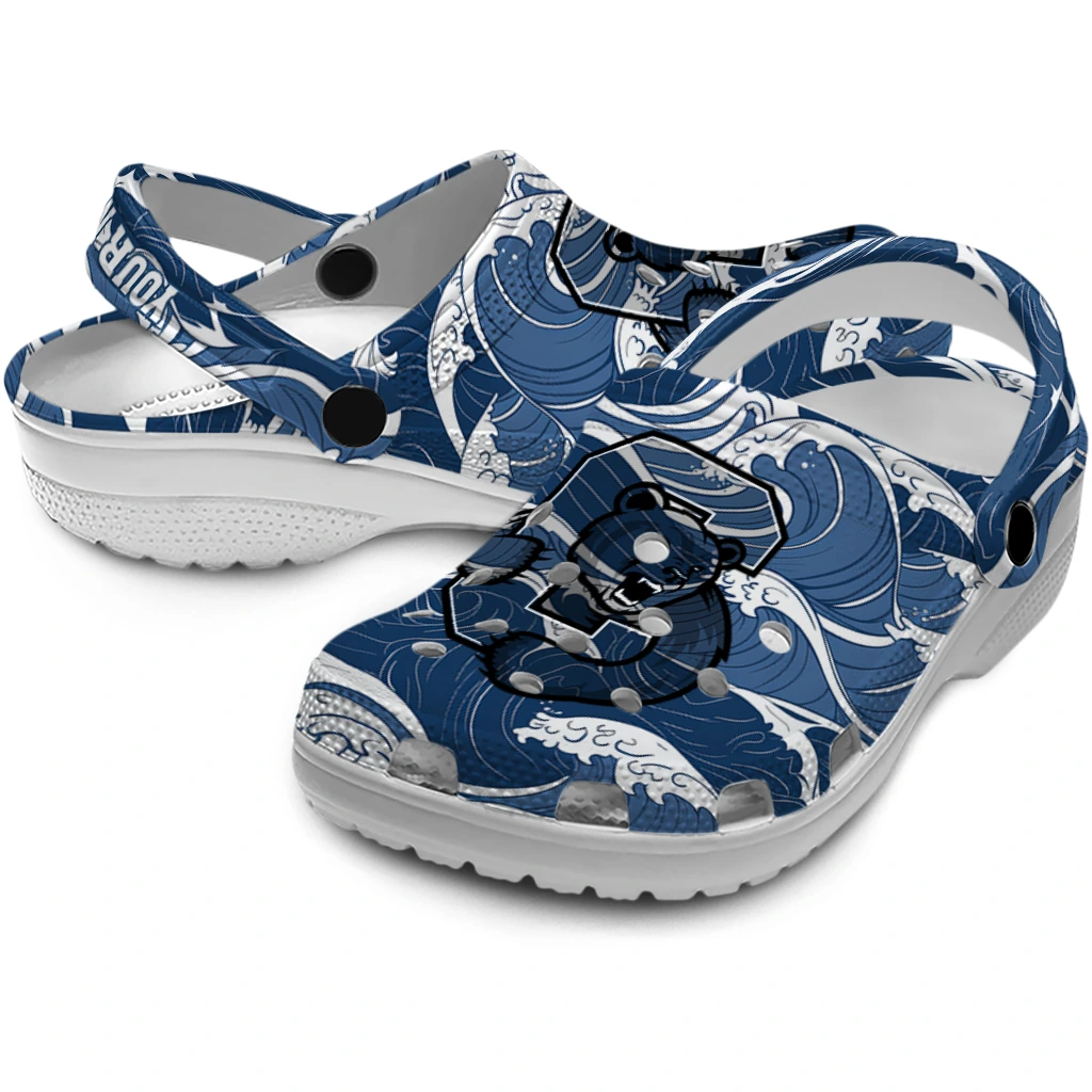 customized cornell big red wave flow clogs high quality customized cornell big red wave flow clogs high quality