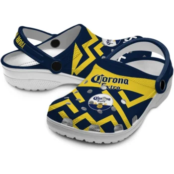 customized corona beer corona cap navy yellow clogs high quality hey clogs