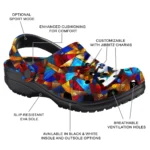 customized creighton bluejays prism pieces clogs best selling