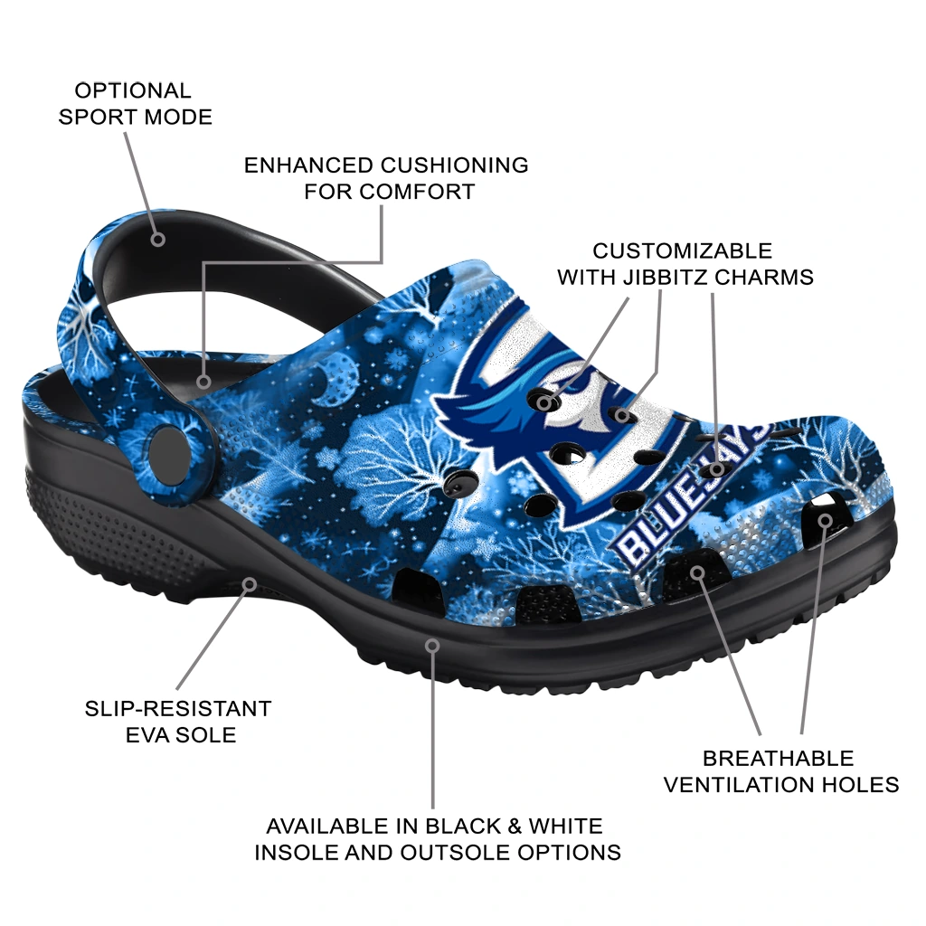 customized creighton bluejays snowy hills clogs new arrival customized creighton bluejays snowy hills clogs new arrival