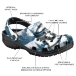 customized creighton bluejays snowy mountains clogs best selling