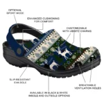 customized dallas cowboys christmas motif clogs best selling