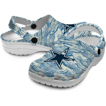 customized dallas cowboys sea swirls clogs high quality