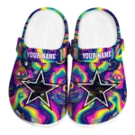 customized dallas cowboys swirling mushrooms clogs best selling