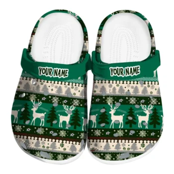 customized dallas stars christmas motif clogs best selling