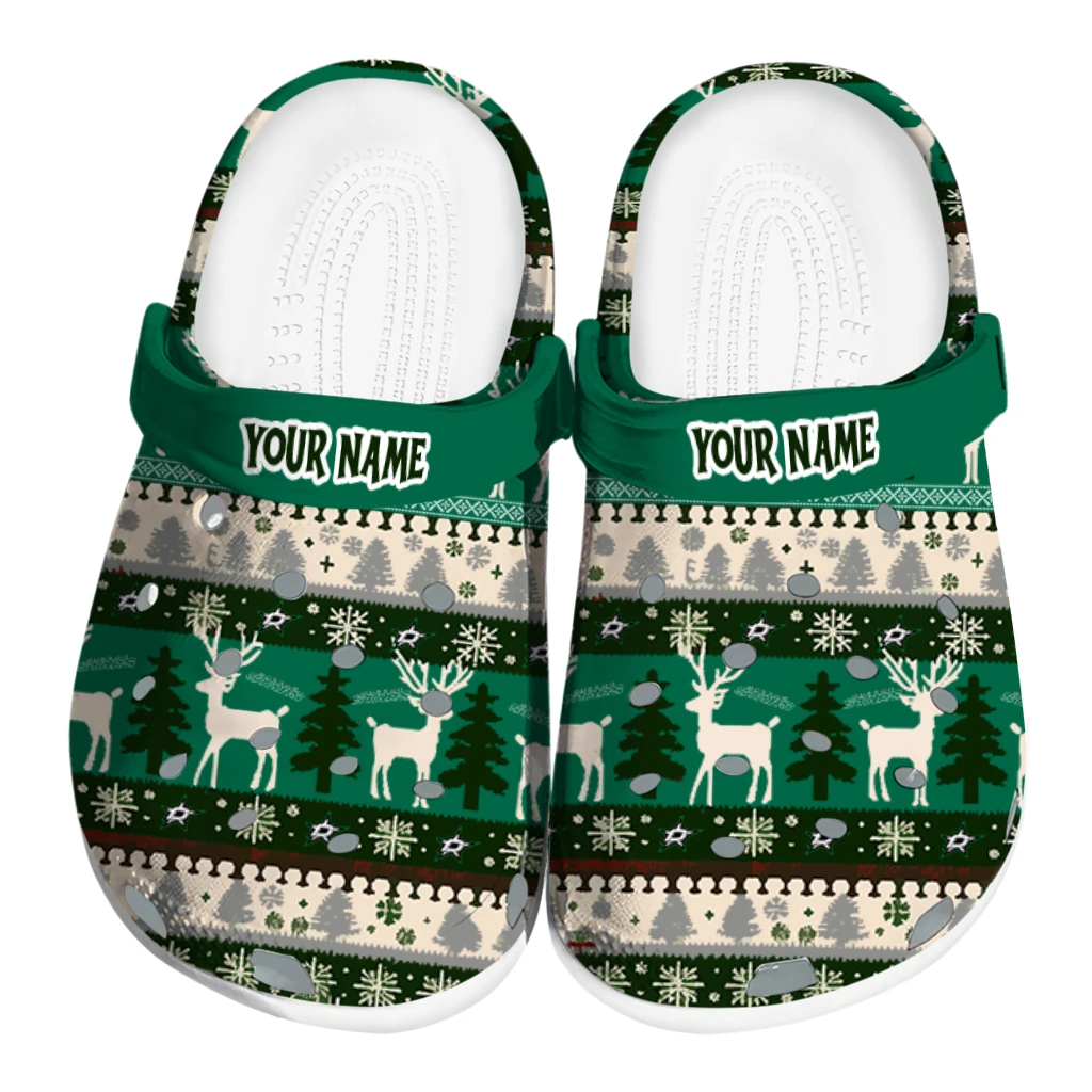 customized dallas stars christmas motif clogs best selling customized dallas stars christmas motif clogs best selling
