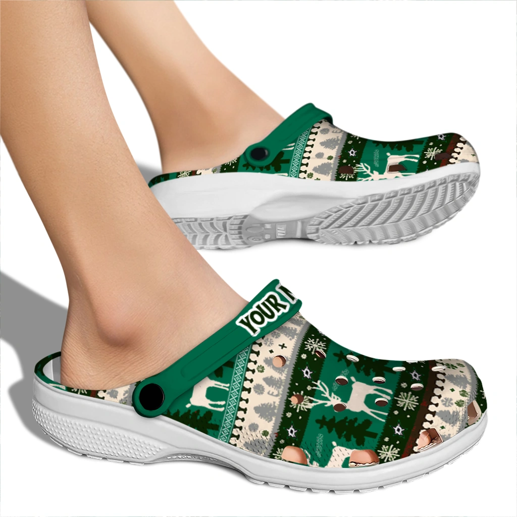 customized dallas stars christmas motif clogs fashion forward customized dallas stars christmas motif clogs fashion forward