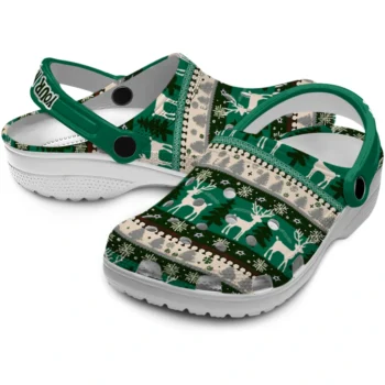 customized dallas stars christmas motif clogs high quality