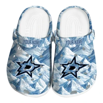 customized dallas stars mountain artwork clogs best selling