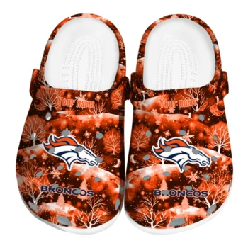 customized denver broncos snowy hills clogs best selling