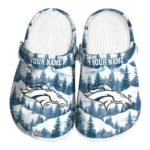 customized denver broncos snowy mountains clogs best selling