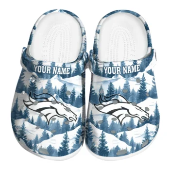 customized denver broncos snowy mountains clogs best selling