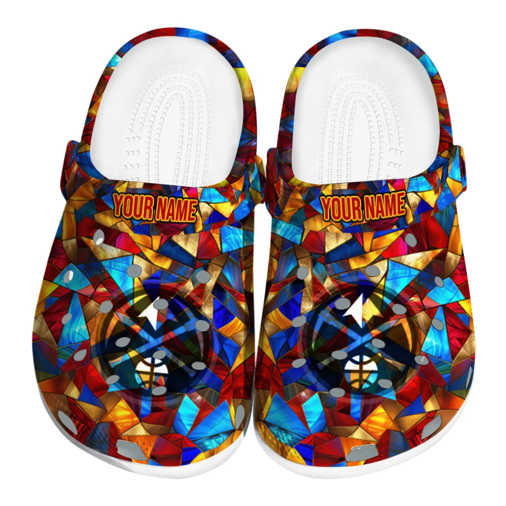 customized denver nuggets prism pieces clogs best selling customized denver nuggets prism pieces clogs best selling