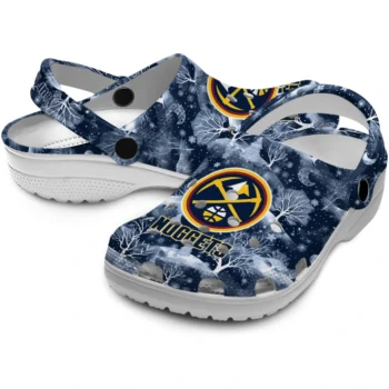 customized denver nuggets snowy hills clogs high quality