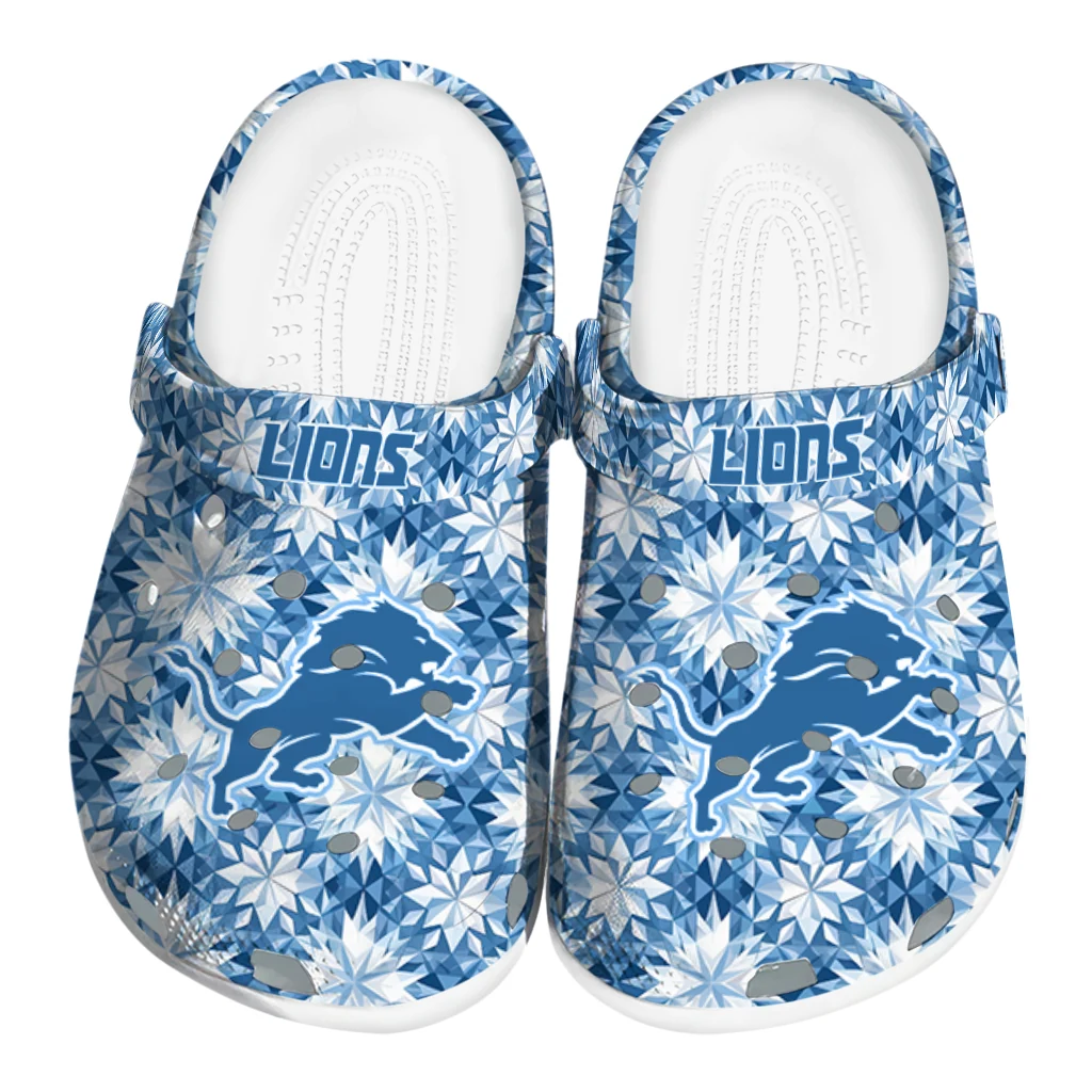 customized detroit lions snowflake mosaic clogs best selling customized detroit lions snowflake mosaic clogs best selling