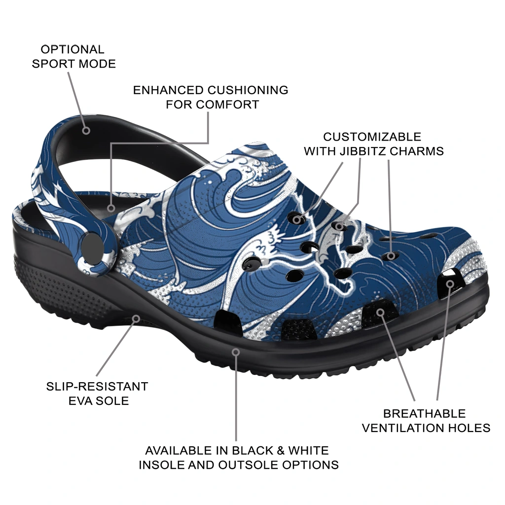 customized detroit lions wave flow clogs new arrival customized detroit lions wave flow clogs new arrival