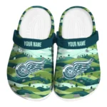 customized detroit red wings hills illustration clogs best selling
