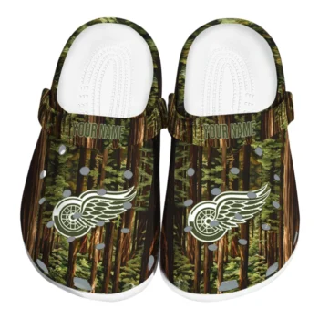 customized detroit red wings woods forest designs clogs best selling