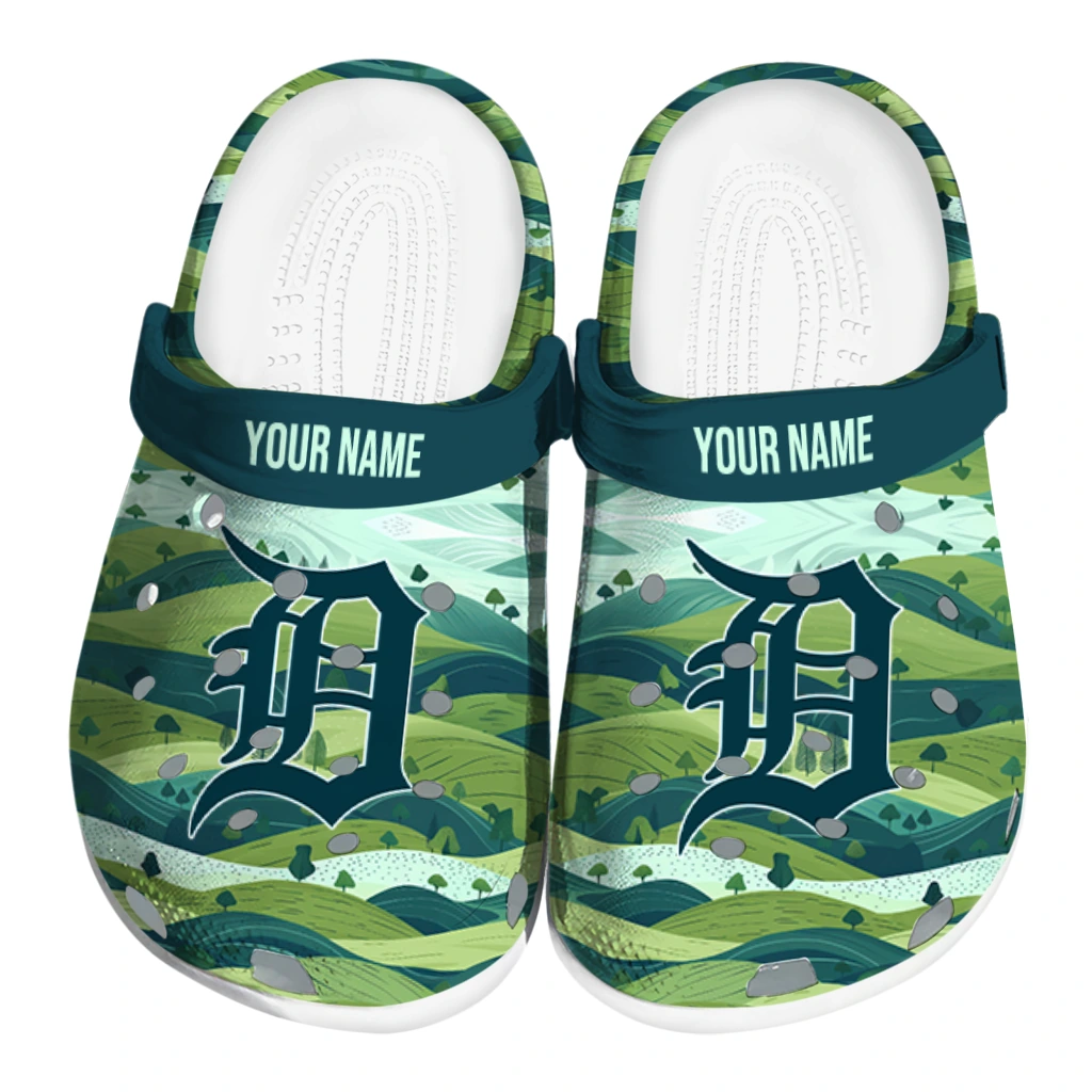 customized detroit tigers hills illustration clogs best selling customized detroit tigers hills illustration clogs best selling