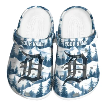 customized detroit tigers snowy mountains clogs best selling