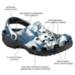 customized drake bulldogs snowy mountains clogs best selling