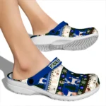 customized duke blue devils christmas motif clogs best selling