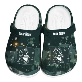 customized duke blue devils deer nightscape clogs best selling
