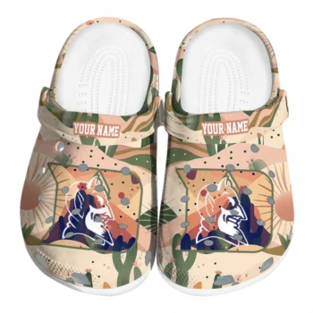 customized duke blue devils desert cactus pattern clogs best selling