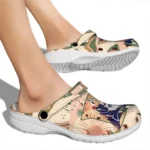 customized duke blue devils desert cactus pattern clogs best selling