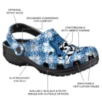 customized east carolina pirates snowflake mosaic clogs best selling