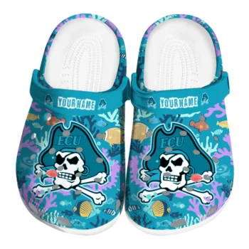 customized east carolina pirates tropical fish ocean clogs best selling