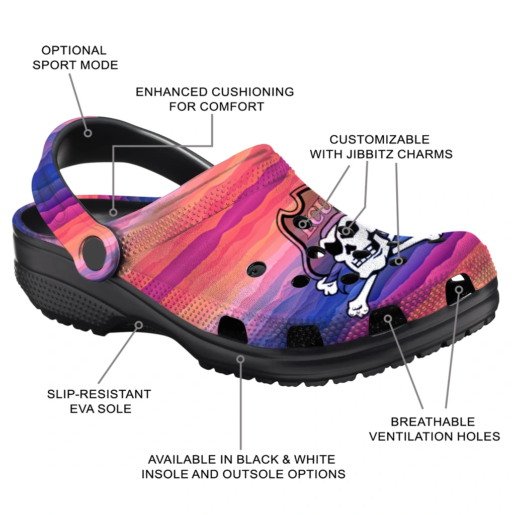 customized east carolina pirates wavy stripes clogs new arrival customized east carolina pirates wavy stripes clogs new arrival