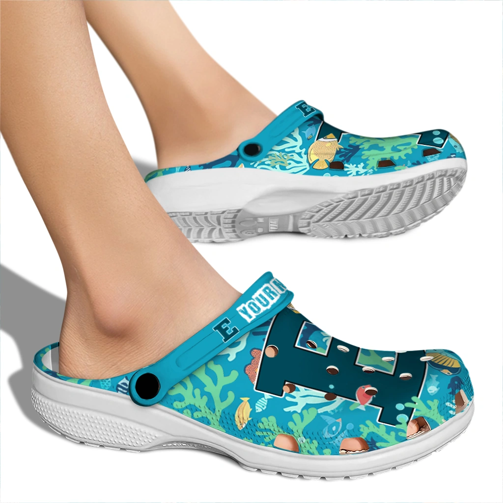 customized eastern michigan eagles tropical fish ocean clogs fashion forward customized eastern michigan eagles tropical fish ocean clogs fashion forward