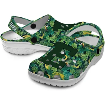 customized eastern michigan eagles tropical leaves clogs high quality