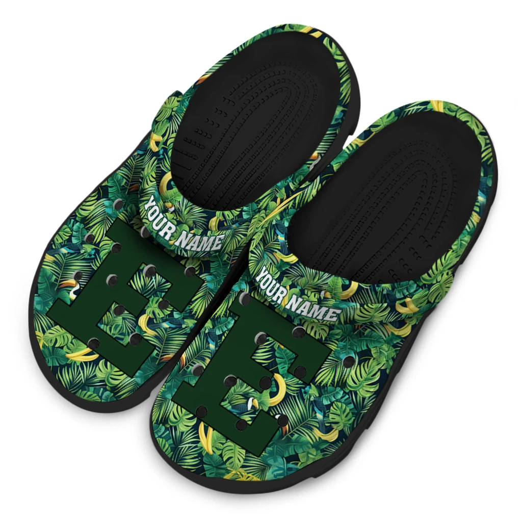 customized eastern michigan eagles tropical leaves clogs latest model customized eastern michigan eagles tropical leaves clogs latest model